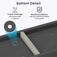 thumbnail image 6 of USYOLUR Small HDPE Raised Garden Bed, Weatherproof Outdoor Planter Box with Legs, Raised Planter Beds for Garden, Patio, Deck, Balcony (Black), 6 of 8