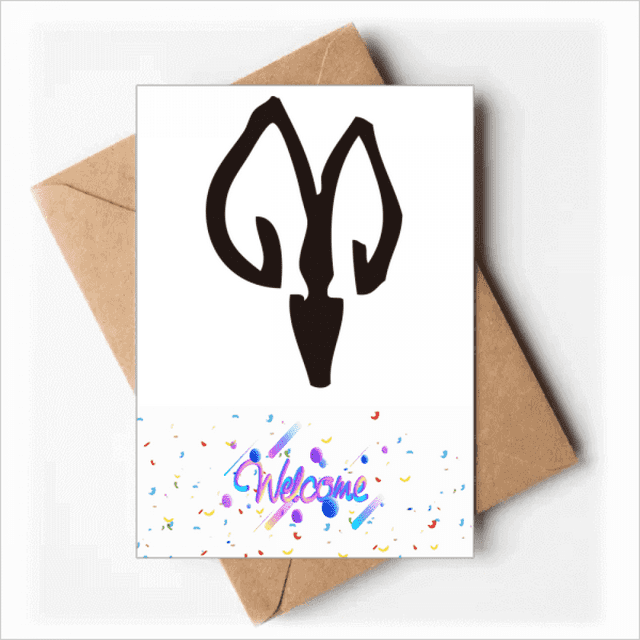 bs inscriptions chinese zodiac sheep Welcome Back Greeting Cards Envelopes Blank