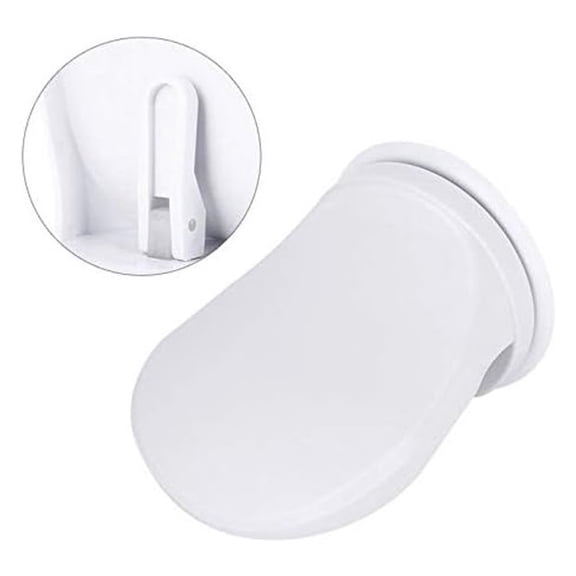 Shower Foot Rest with Foot Strap, No Drilling Bathroom Pedal with Strong Suction Cup, Shaving Legs Aid for Bath and Shower, Suitable for Home and Hotel Use (White)