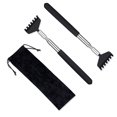 thumbnail image 1 of Raspador de espalda retráctil para hombres y mujeres, herramienta de masaje de espalda portátil con bolso, 1 of 5