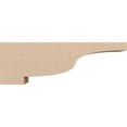 thumbnail image 3 of 4"W x 24"D x 8"H Thin Newport Rough Cedar Woodgrain TimberThane Corbel, Primed Tan, 3 of 6