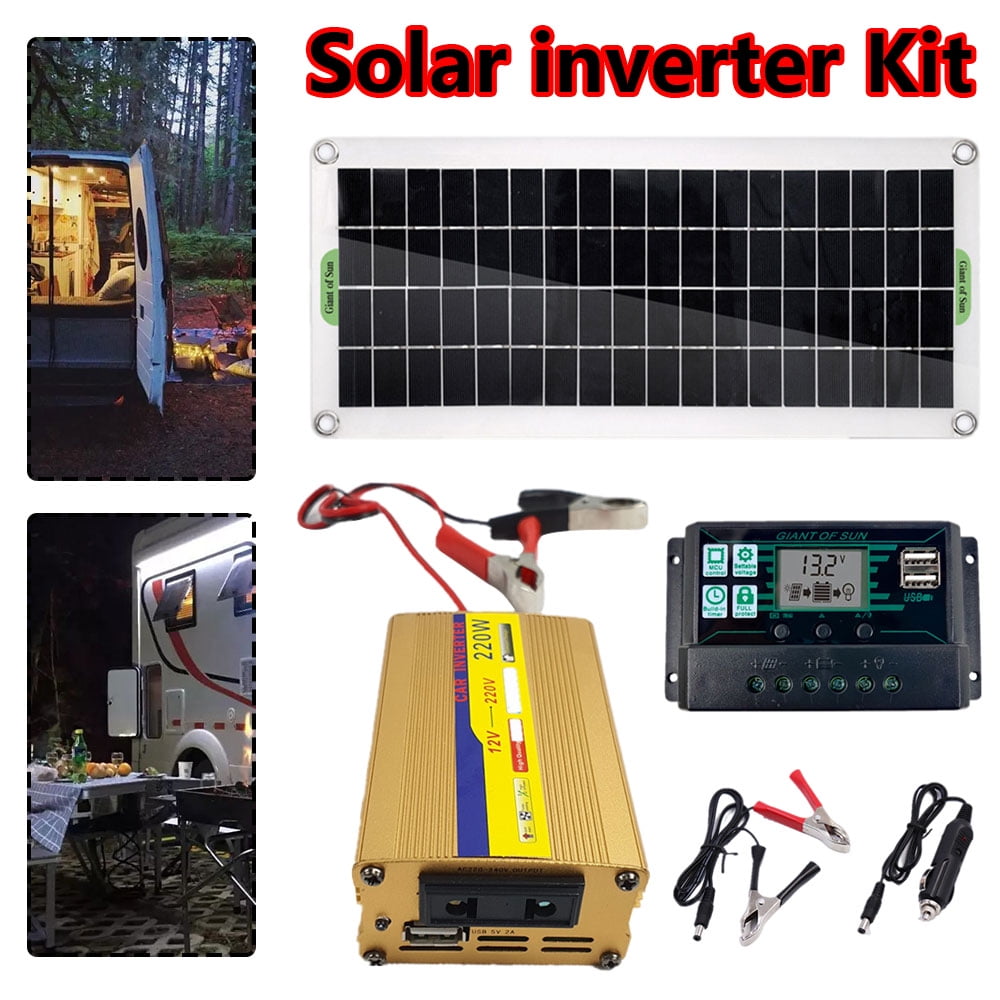 200W Solarpanel für 12V bis 220V Batterieladegerät RV Travel Trailer  Wohnmobil 