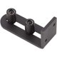 thumbnail image 1 of Guía de piso para puerta corrediza de granero, ruedas giratorias completas y ajustables para puertas de hasta 3 pulgadas de espesor, apta para todas las puertas de granero, 1 of 5