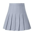 thumbnail image 4 of ZOHIUM Casual Skirts for Women Flowy Skirts for Women Womens Girls Solid Pleated Skirt Basic Skirt Aline Design Skirt Women Skirts Casual Skirts for Women (Gray2,Xxl), 4 of 4