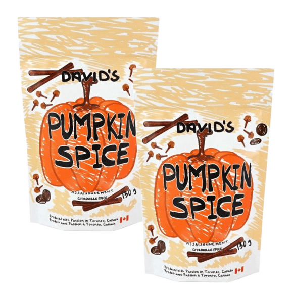 David’s Pumpkin Pie Spice – 2 x 130g | Warm Spice Blend for Baking, Coffee, and Fall Recipes