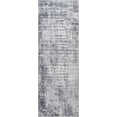 thumbnail image 4 of Bloom Rugs Washable Non-Slip 7 ft Runner - Gray / Charcoal / Blue Modern Abstract Runner for Entryway, Hallway, Bathroom, and Kitchen - Exact size: 2.5' x 7', 4 of 10