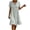 Gray, variant on Summer Dresses for Women 2026 Plus Size Short Sleeve Crew Neck Casual Loose Summer Vacation Beach Sundresses
