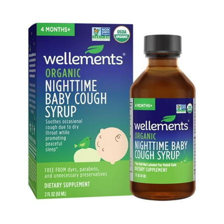 UPC: 0729609000197 | Wellements Organic Nighttime Baby Cough Syrup USDA Organic 2 Fl Oz. 4 Months+