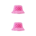thumbnail image 3 of Minnieouse Algodón Disfrute de aventuras al aire libre Durable y fácil de limpiar Gorra de pescador Elegante Cómodo Sombrero de pescador blanco Rosa roja M (56-58 cm) 2piezas, 3 of 6