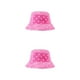 thumbnail image 3 of Minnieouse Algodón Disfrute de aventuras al aire libre Durable y fácil de limpiar Gorra de pescador Elegante Cómodo Sombrero de pescador blanco Rosa roja M (56-58 cm) 2piezas, 3 of 6