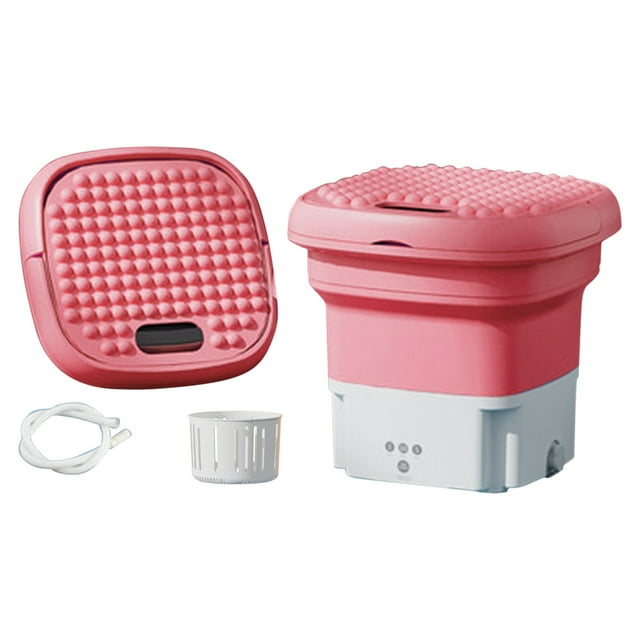 XYAIYT Portable Mini Washing Machine Foldable Laundry Bucket Lightweight Travel Washer Suit for Baby Clothes Underwear Socks Towels Suit for Dorms Apartments RVs Compact Design