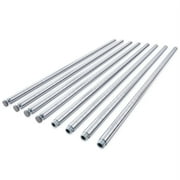 HSS Steel 71" Long Pole 1" pole diameter 1.2 mm Thickness Chrome 4-Pack, Hardware