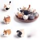 thumbnail image 1 of Bolsa de fieltro de lana hecha a mano con material para pinchar, colgante para gato, gato siamés, Corgi, Chai, juego de herramientas para principiantes, 1 of 5