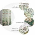 thumbnail image 6 of Butterfly Flowers Waterproof Fabric Shower Curtain, Vintage Stained Glass Green Spring Shower Curtain for Bathroom Curtains Bathtubs Hotel Washable Shower Curtains with 12 Hooks Small 36x72in, 6 of 6