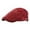 A-Red242, variant on Yuanlong Mens Beret Hats Corduroy Textured Solid Color Flat Newsboy Caps Early Spring Fashion Hat with Adjustable Buckle