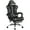 Full Black, variant on Alden Design Ergonomic Gaming Chair with Slide Out Footrest, Black/Red