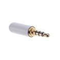 thumbnail image 5 of 3.5mm Male Repair headph Stereo Plug Metal Audio Connector Adaptor for , Smartphs, , Speakers, White, 5 of 7