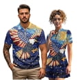 thumbnail image 2 of Garronmavis Matching Golf Shirts for Couple Bald Eagle American Flag 4-Way Stretch Matching Couple Golf Shirts Workout Athletic Dresses Quick Dry Keep Cool in Hot Weather Machine Washable, 2 of 5