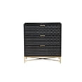 thumbnail image 2 of Origins by Alpine Black Pearl Three Drawer Small Wood Chest in Black, 2 of 4