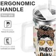 thumbnail image 5 of 40 Oz Nurse Tumbler - Handle, Ideal for Women''s Nurse Day, Birthday, and Christmas, Nursing Appreciation, 5 of 6