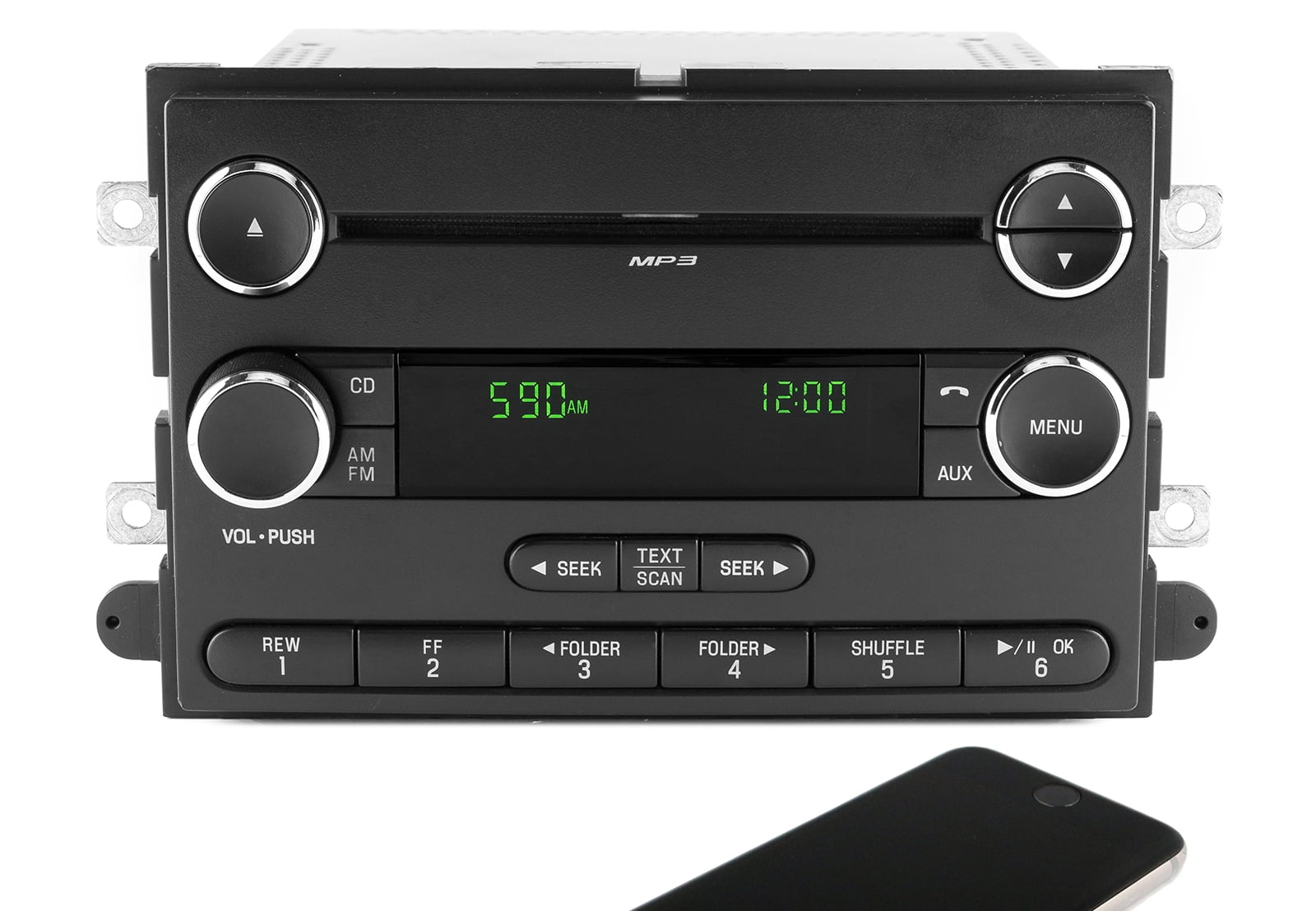 09-10 Ford Lincoln MKX AMFM CD Radio w Bluetooth 9T4T-18C869-AB - Refurbished - Walmart.com