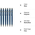 thumbnail image 2 of Pentel 0.7mm (P207-C) Blue P200 Series Automatic Mechanical Drafting Pencil Refillable Lead Eraser (Pack Of 6), 2 of 2