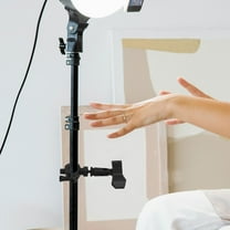 Worgeous Universal Adjustable Microphone Stand Clip Holder for Desk Mic Stand Adjustable Mic Clamp For Stand for Live Streaming and Recording