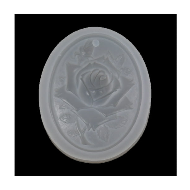Molde de flor rosa colgante DIY Advancent molde de silicona para velas resina arcilla cemento yeso