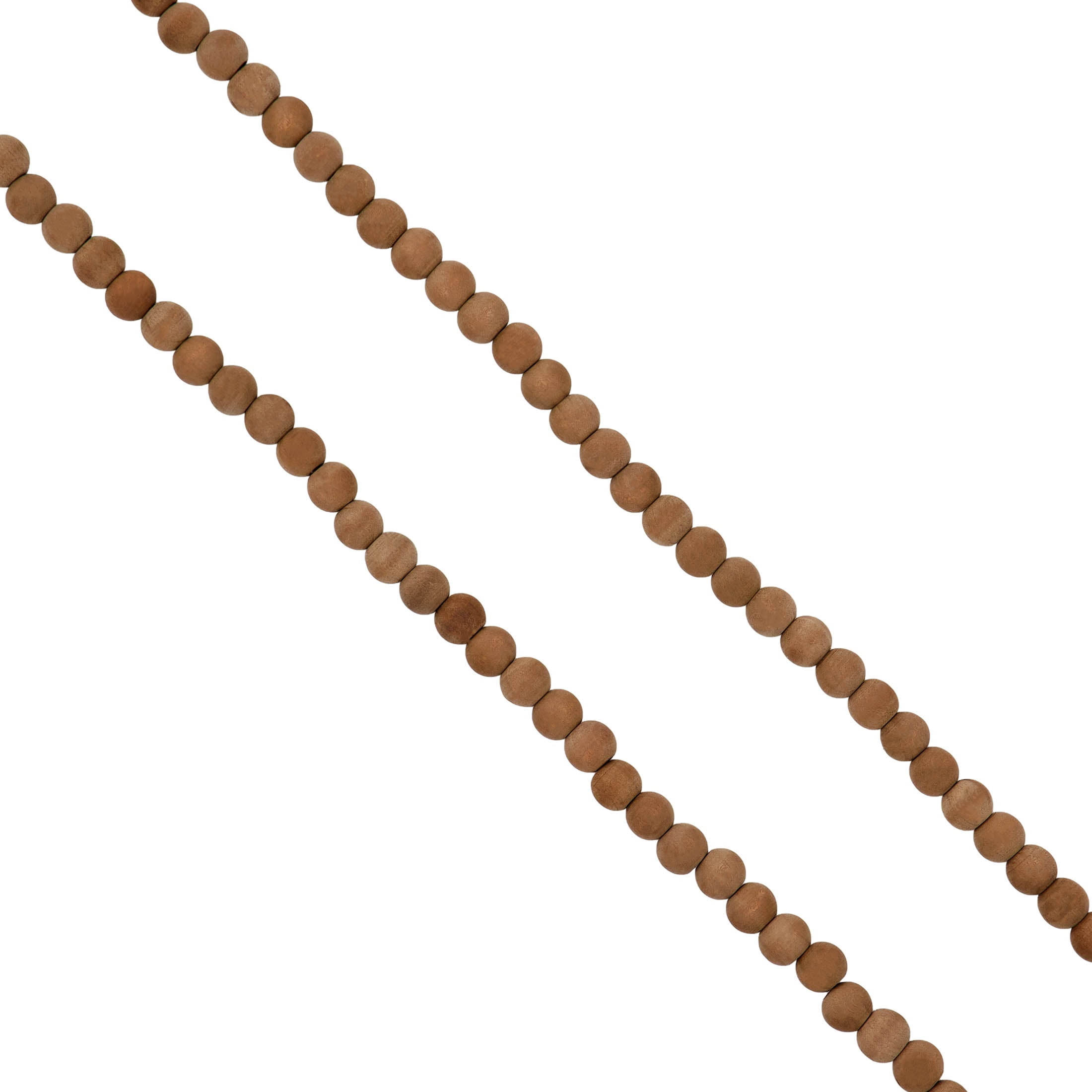 Wood Bead Christmas Garland, Brown, 9', by Holiday Time