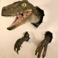 thumbnail image 2 of 3D Dinosaur Wall Sculpture Set - Lifelike 3D Wall Sculpture Set for Kids' Bedrooms & Home Decor - Realistic Dino Head, 2 of 5