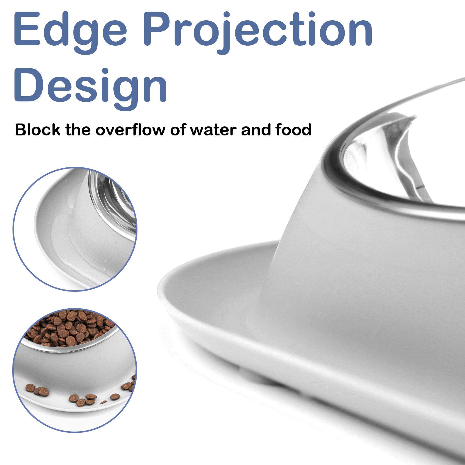 Ptlom Elevated Stainless Steel Pet Bowl with Stand photo 6