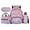 Gradient Axolotl, variant on Night Sky Purple Star & Pink Butterfly Backpack Bundle, 17 Inch Galaxy Fairy Casual Girls School Bookbag Including Lunch Bag, Stationery Pouch and Water Bottle Carrier