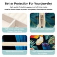 thumbnail image 3 of Toucan Travel Portable Jewelry Box - Square Organizer Box with Bracelet Holder, Earring Organizer – Store Rings, Earrings, Necklaces, Bracelets, and More! Suitable for Girls and Women, 3 of 6