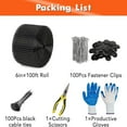 thumbnail image 3 of Studyset 6in*100ft Solar Panel Bird Guard, Critter Guard for Solar Panels, 1/2 Inch PVC Coated Galvanized Wire Mesh Roll Kit with 100pcs Fastener Clips, 100pcs Cable Ties, Cutting Scissors and Glove, 3 of 7