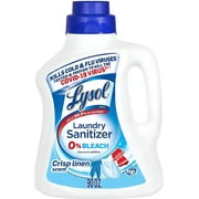 Lysol Laundry Sanitizer Additive, Bacteria-Causing Laundry Odor Eliminator, Detergent Additive, Crisp Linen, 90oz