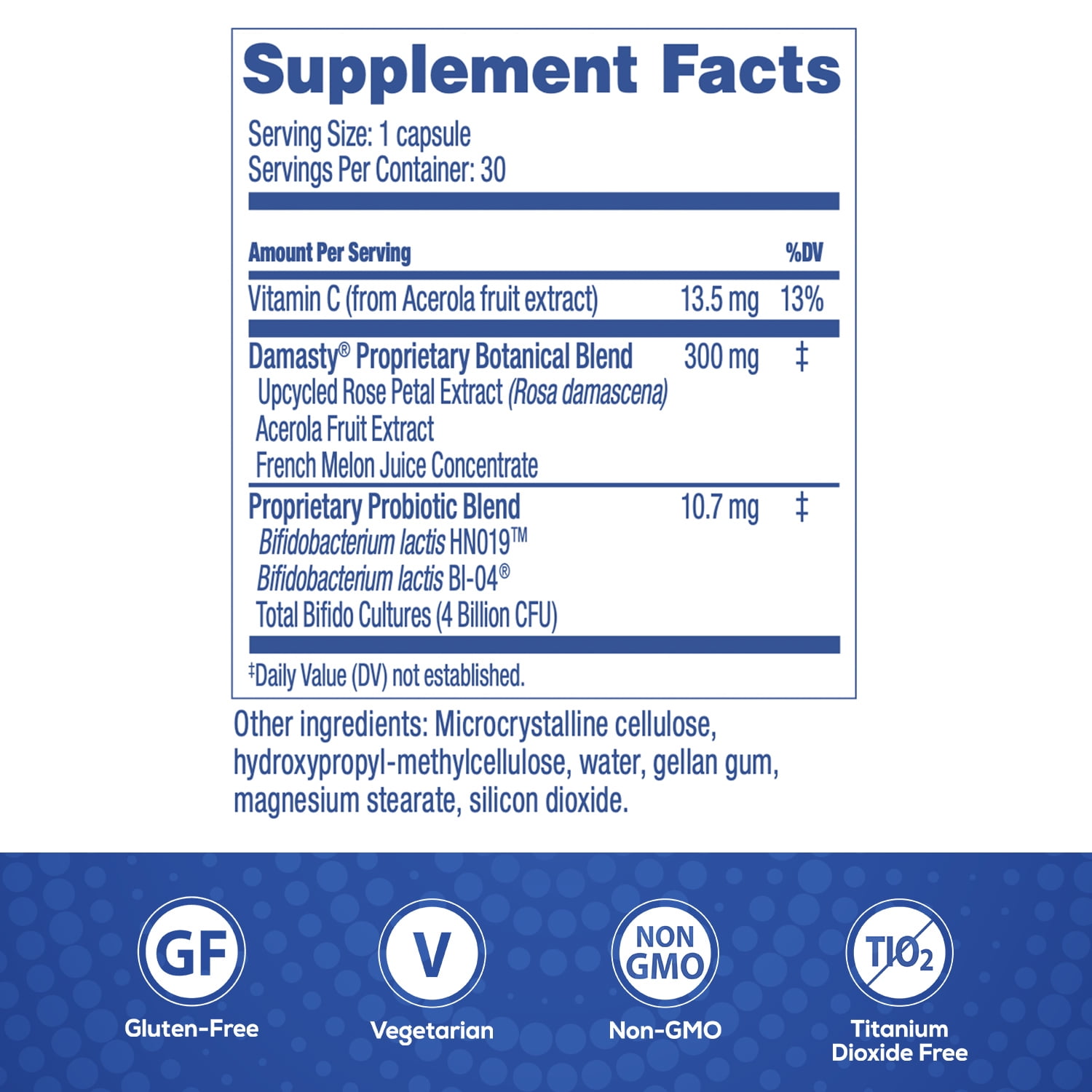 Florastor BalancedBenefits Digest + Skin Renew Probiotic Capsules, 30 Count