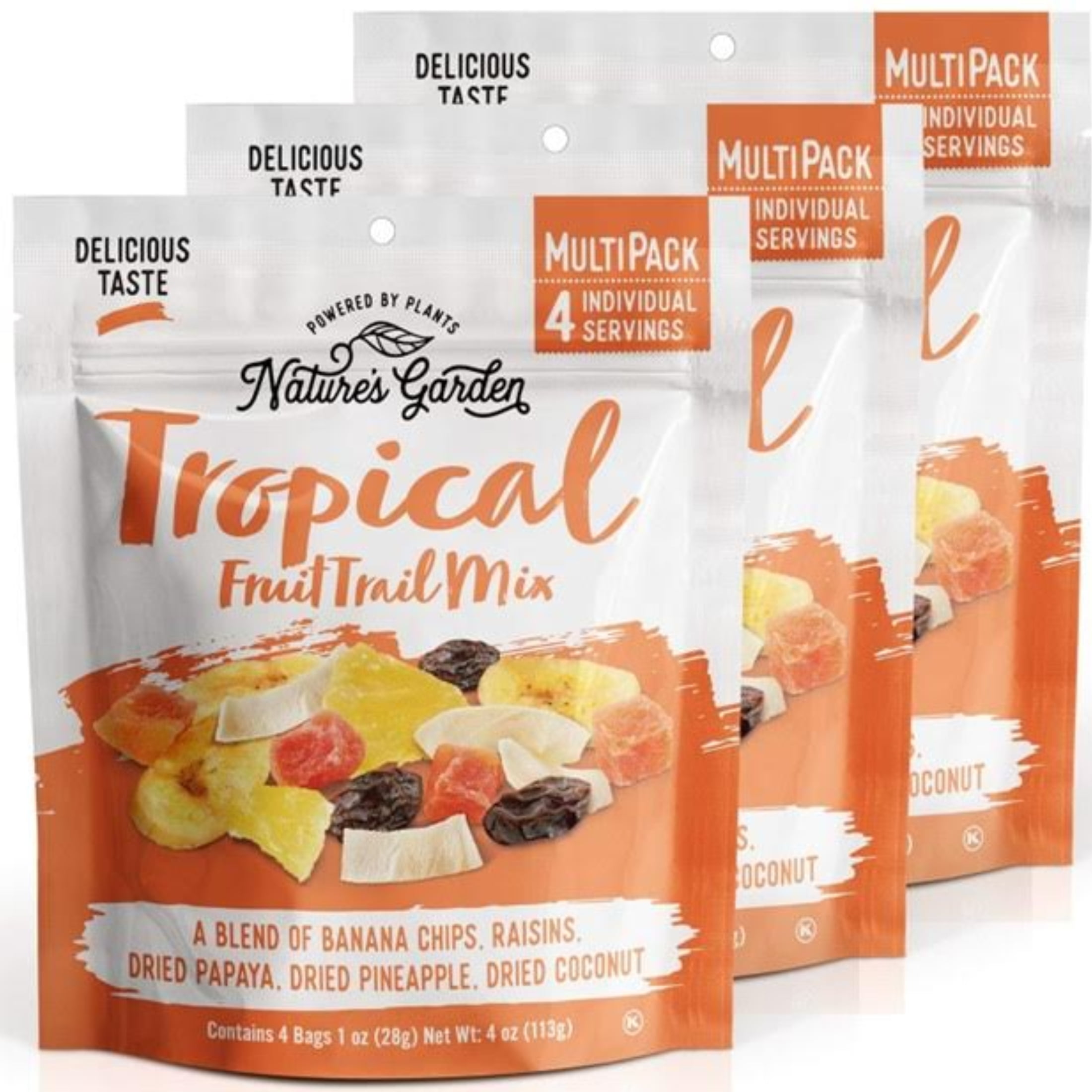 JSC Nature's Garden Tropical Fruit Trail Mix Multipack 4pcs1 ounce per