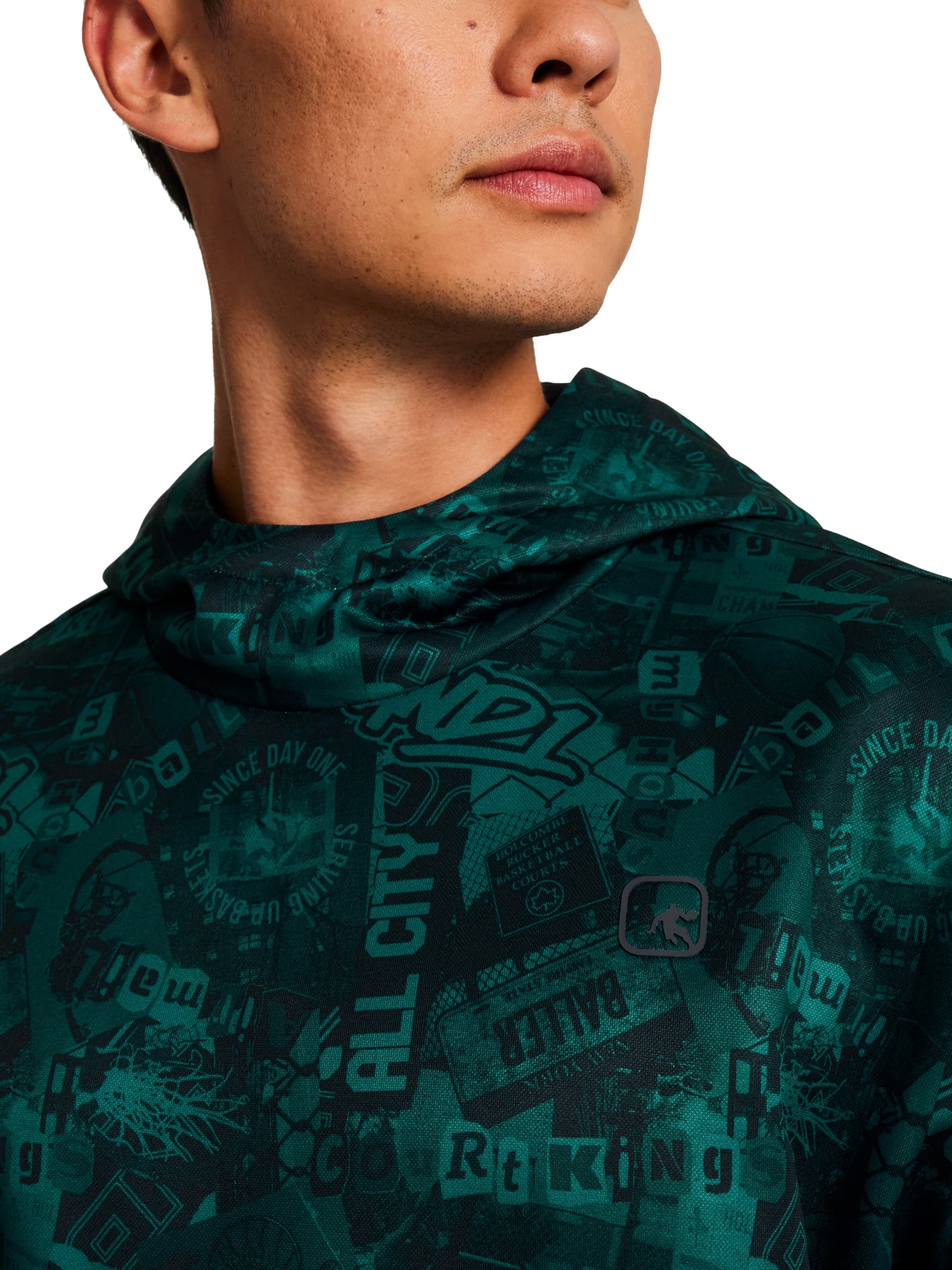 AND1 Men's and Big Men's Ultimate Print Pullover Hoodie, up to Size 3XL