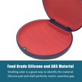 thumbnail image 3 of Retainer Case,Cute Slim Aligner Case Compatible with Invisalign,Customized Magnetic Closure Orthodontic Retainer Box (2 Pack Dark Blue + Red Silicone), 3 of 6