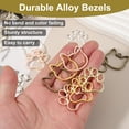 thumbnail image 4 of Uxcell 36Pcs Aleación de Pendientes de Bisel Abierto para Fabricación de Joyas de Resina Pendientes Collar Pulsera DIY, Oro Rosa, 4 of 6