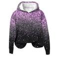 thumbnail image 2 of Womens Fall Clothing Plus Size Hooded Crewneck Long Sleeved Casual Printed Loose Sweatshirts Pink S, 2 of 4