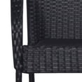 thumbnail image 4 of vidaXL 5 Piece Garden Dining Set Poly Rattan Black, 4 of 7