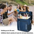 thumbnail image 3 of 18-Inch Insulated Cooler Backpack - Large Capacity, Leak-Proof, Waterproof Design for Camping, Hiking, and Outdoor Activities, 3 of 6