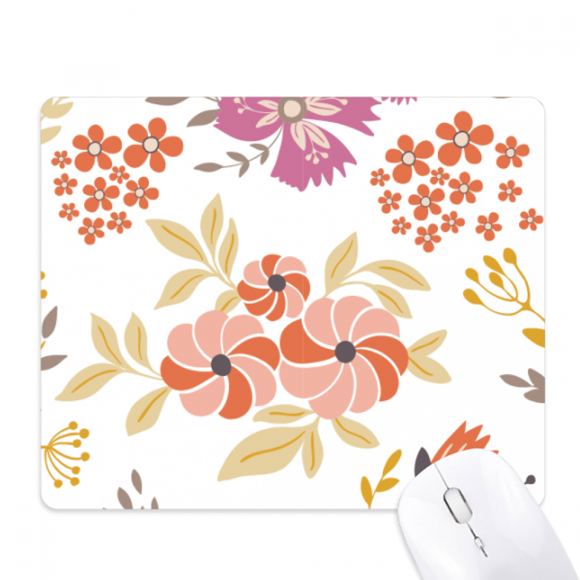Petal Flower Paint Mouse Pad Non-Slip Rubber Mousepad Game Office