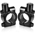 thumbnail image 1 of 2 soportes para espejo de motocicleta para montaje en manillar de 22 mm, para espejo lateral de 10 mm, aluminio (negro) oso de fresa  Electrónica, 1 of 5
