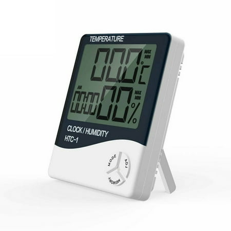 Digital LCD Hygrometer Thermometer Indoor Temperature Humidity Meter Alarm Cloc
