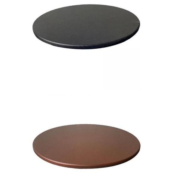 2x Round Table Cover Cloth Elastic Edeged Fitted Catering Banquet Outdoor