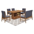 thumbnail image 2 of Comedor 4 Sillas 1 Banca Ambar Nogal - Kessa Muebles, 2 of 5
