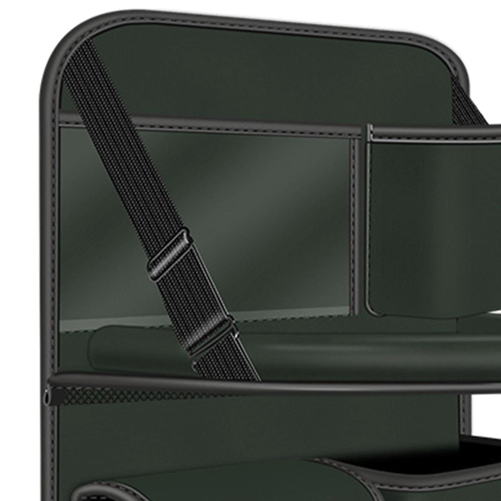 jiaping Car Backseat Organizer Automotive Accessories with Foldable Table Tray Road Trip Green
