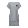 thumbnail image 3 of MAIHAN Outfits for Women Spring Outfits Short Sleeve Tops Shorts Set Trendy 2 Piece Summer Shorts Set for Casual and Summer Wear, 3 of 3